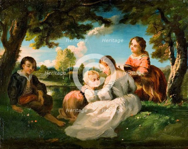 Children Playing, 1830-1876. Creator: Narcisse Virgile Diaz de la Pena.