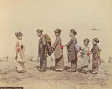 Children Playing, 1870s-1890s. Creator: Kusakabe Kimbei
