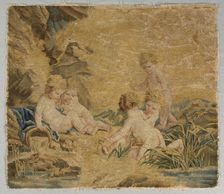 Children Playing: The Bath, 1700s. Creator: Charron (French), workshop of ; François Boucher (French, 1703-1770), after a design by