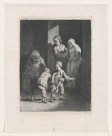 Children Playing with a Dog, 1789. Creator: Jean-Jacques de Boissieu