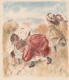 Children Playing Ball, 1900. Creator: Pierre-Auguste Renoir (French, 1841-1919)
