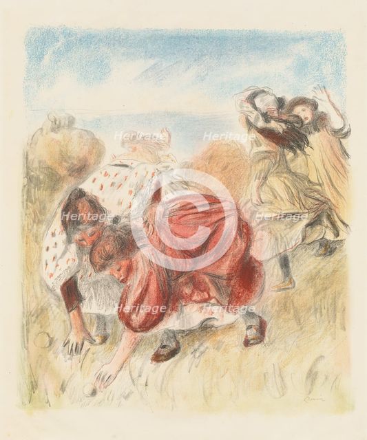 Children Playing Ball (Enfants jouant a la balle), 1900. Creator: Pierre-Auguste Renoir.