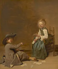 Children Playing Cards, 1631. Creator: Dirck Hals