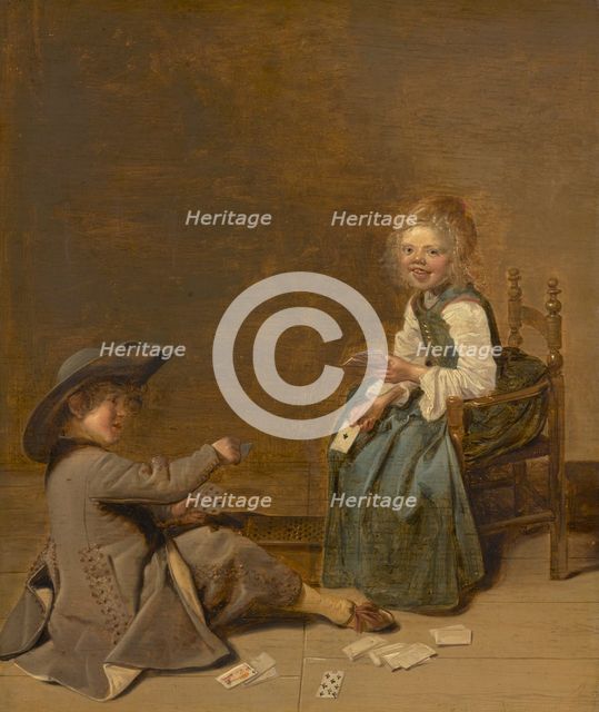 Children Playing Cards, 1631. Creator: Dirck Hals.
