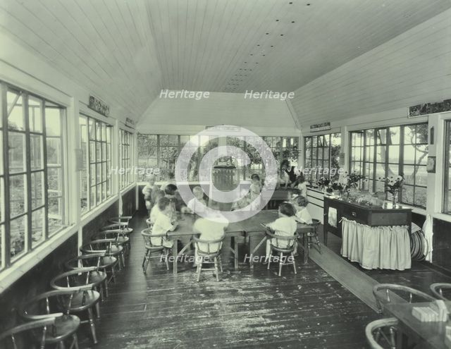 Children playing in the nursery at Banstead Residential School, Surrey, 1931. Artist: Unknown.