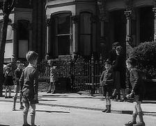 Children Playing in the Street, 1942. Creator: British Pathe Ltd