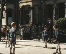 Children Playing in the Street, 1942. Creator: British Pathe Ltd