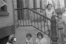 Children playing in the street, 61st Street between 1st and 3rd Avenues, New York, 1938. Creator: Walker Evans