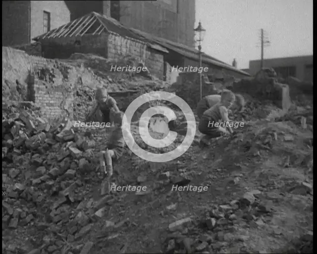 Children Playing Outside, 1933. Creator: British Pathe Ltd.