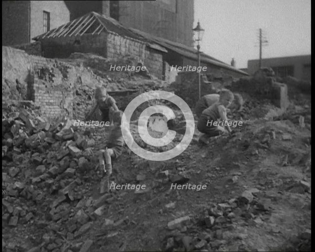 Children Playing Outside, 1933. Creator: British Pathe Ltd.