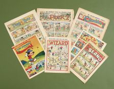 Children's comics with golfing themes, British, c1950s-c1960s. Creator: Unknown