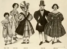 Children's clothing from 1820-1840 1907, (1937). Creator: Cecil W Trout