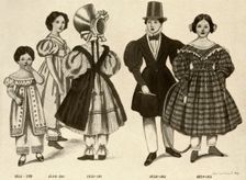 Children's clothing from 1820-1840 1907, (1937). Creator: Cecil W Trout