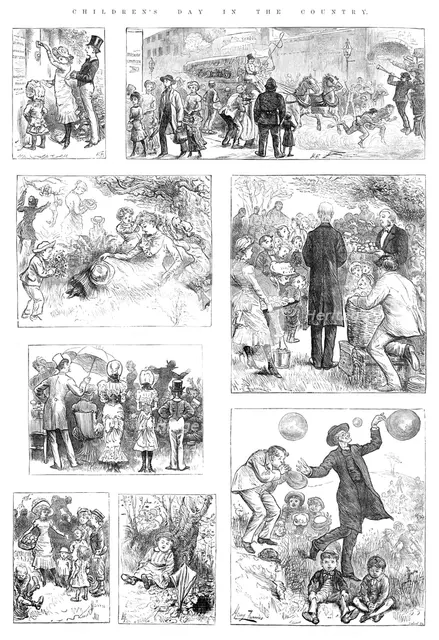 Children's Day in the Country, 1881. Creator: Unknown.