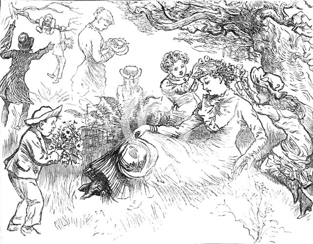 Children's Day in the Country: The Favourite Teacher, 1881. Creator: Unknown.