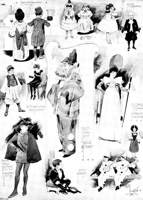 Children's fancy-dress ball at the Mansion House, 1895. Creator: George Meisenbach.