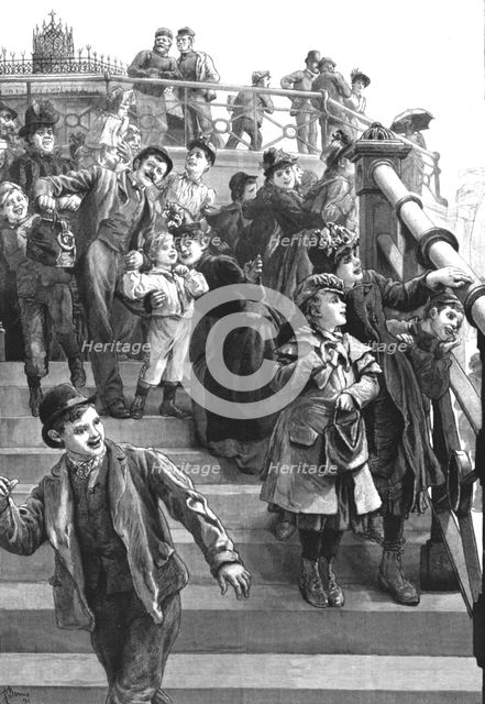 ''Children's First View of the Sea', 1891. Creator: R Barnes.