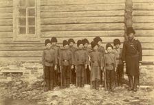 Children's Formation, 1909. Creator: Nikolai Georgievich Katanaev