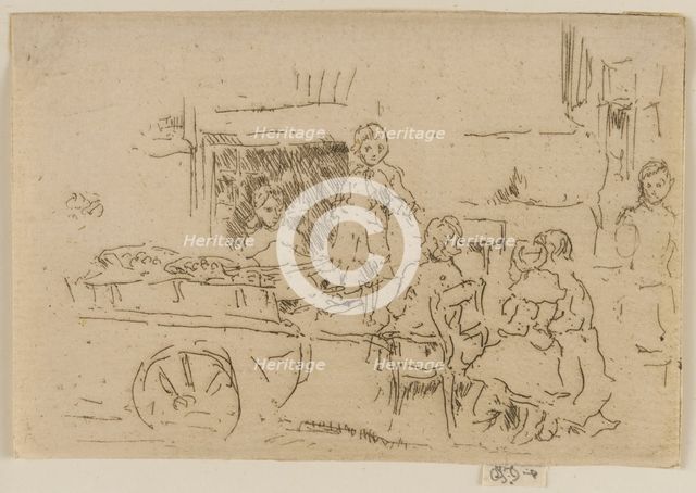 Children's Fruit Barrow, 1887. Creator: James Abbott McNeill Whistler.