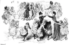 "Children’s Happy Evenings," conducted at London Board schools by Mrs. Jeune and other ladies, 1890. Creator: P Naumann