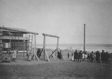Children's playground on Lake Shira, 1900-1917. Creator: LI Vonago