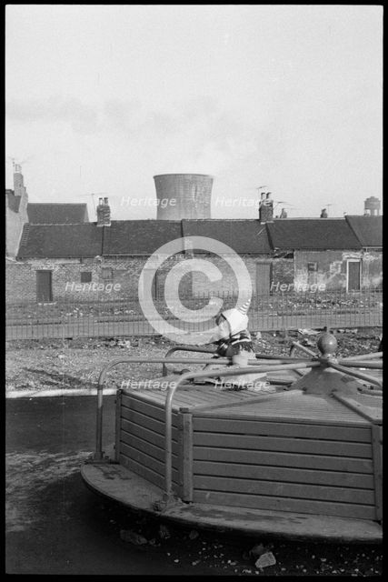 Children's playground, Lansdowne Street, Millfield, Sunderland, 1961. Creator: Eileen Deste.
