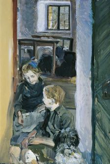 Children's study, around 1912/1913. Creator: Carl Fahringer