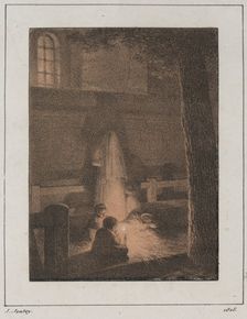 Children with Candle, 1818. Creator: Jean-Baptiste Isabey (French, 1767-1855)