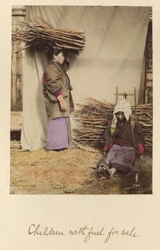 Children with fuel for sale, about 1873-1883. Creator: Shinichi Suzuki I