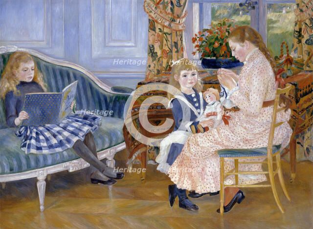 Children's Afternoon at Wargemont, 1884. Artist: Renoir, Pierre Auguste (1841-1919)