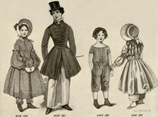 Children's clothing from 1830-1850 1907, (1937). Creator: Cecil W Trout