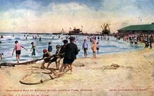 Children's day at the bathing beach, Lincoln Park, Chicago, Illinois, USA, 1908