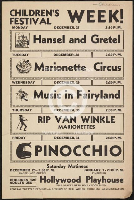 Children's Festival Week, Los Angeles, CA, 1937. Creator: Unknown.