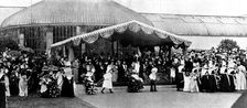 Children's Floral Fête, Royal Botanical Society's Gardens, Regent's Park: the Royal Party..., 1895. Creator: Russell & Sons