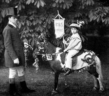 Children's Floral Fête, Royal Botanical Society's Gardens, Regent's Park: Sir Walter's pony, 1895. Creator: Russell & Sons