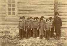 Children's Formation, 1909. Creator: Nikolai Georgievich Katanaev