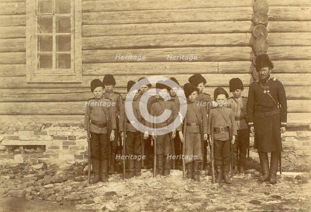 Children's Formation, 1909. Creator: Nikolai Georgievich Katanaev.