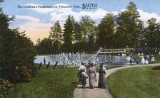 Children's playground in Volunteer Park, Seattle, Washington, USA, 1914