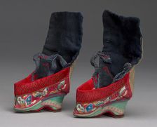 Children's Shoes, China, Qing dynasty(1644-1911), late 18th/ early 19th century. Creator: Unknown