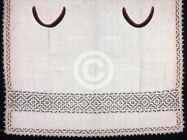 Child's Apron (Made from a Cover), Italy, 1875/1900. Creator: Unknown.