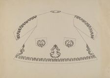 Child's Apron Dress, c. 1936. Creator: Evelyn Bailey