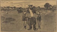 Child's Funeral in Russia, 1906/1907. Creator: Ernst Barlach