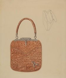 Child's Handbag, c. 1940. Creator: Gladys Cook