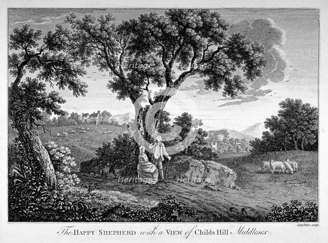 Childs Hill, Hampstead Heath, London, 1786. Artist: John Peltro