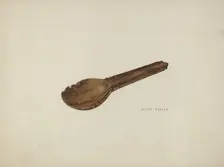 Childs Porridge Spoon, c. 1939. Creator: Milton Bevier