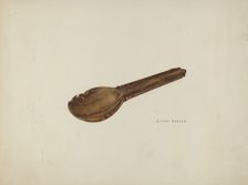 Childs Porridge Spoon, c. 1939. Creator: Milton Bevier