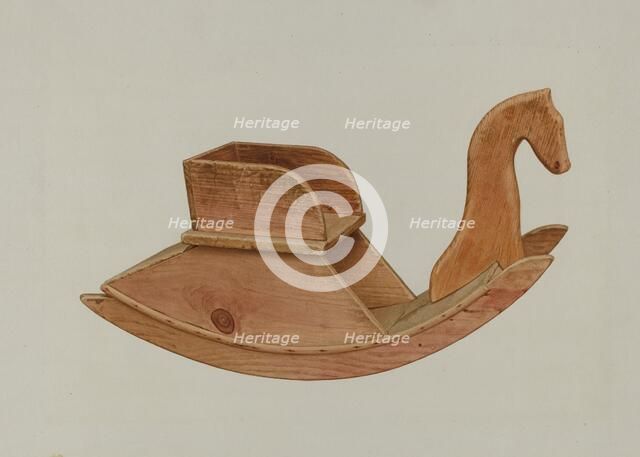 Child's Rocking Chair, 1935/1942. Creator: Alfred H. Smith.