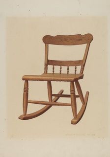 Child's Rocking Chair, c. 1939. Creator: William H Edwards