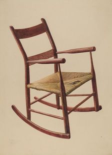 Child's Rocking Chair, c. 1942. Creator: Herman O. Stroh