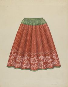 Child's Skirt, c. 1936. Creator: Syrena Swanson